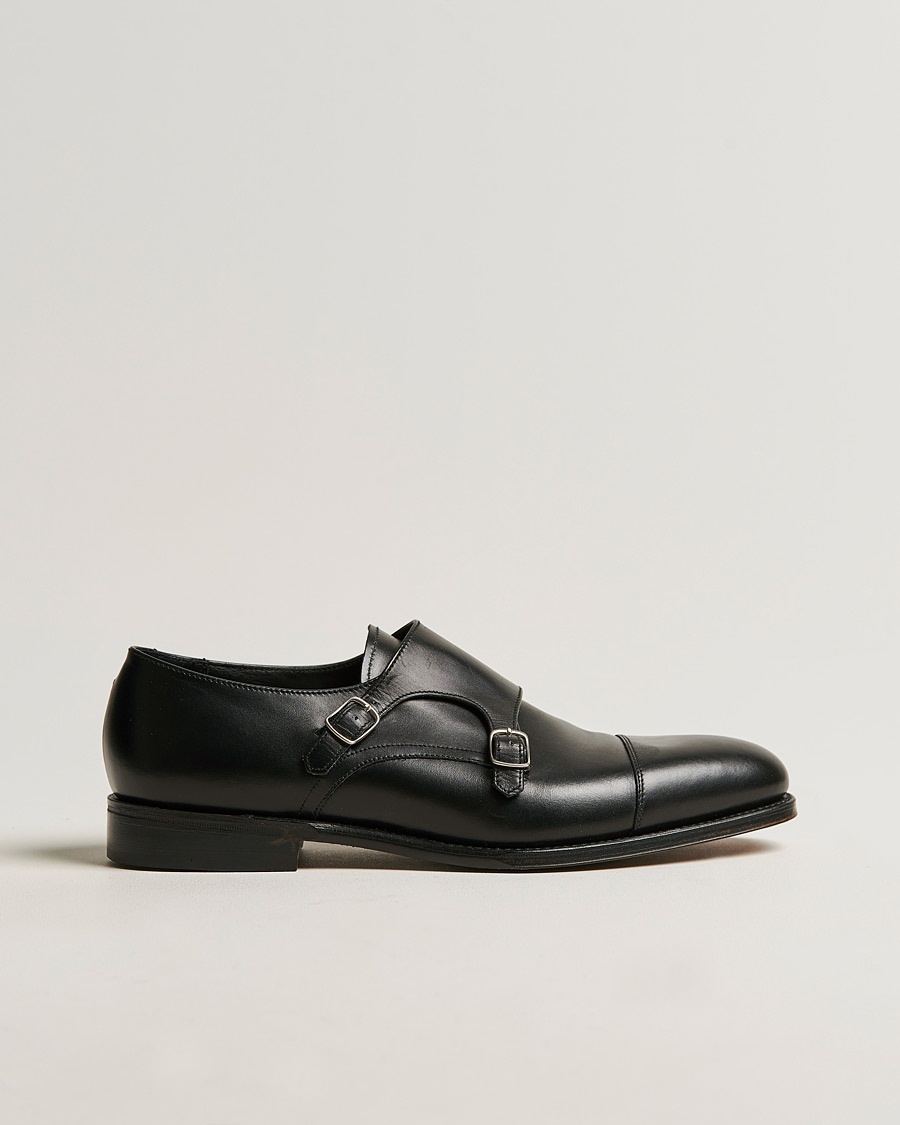 Loake 1880 Cannon Monkstrap Black Calf – Black