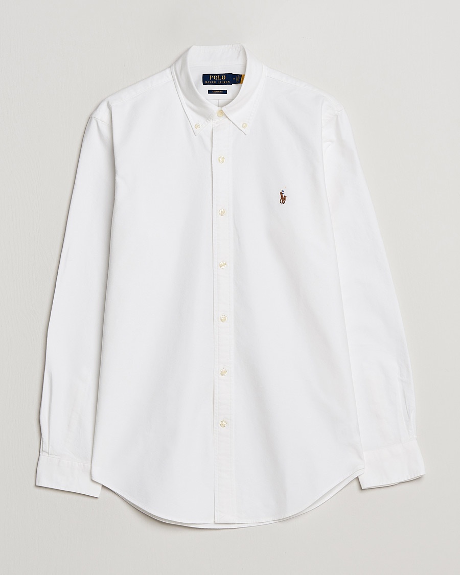 Polo Ralph Lauren Custom Fit Oxford Shirt White – White