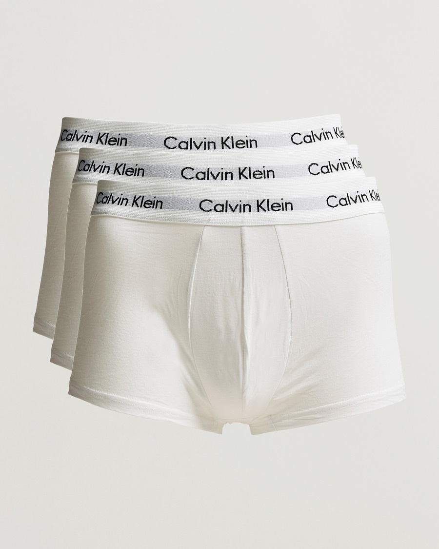 Calvin Klein Cotton Stretch Low Rise Trunk 3-pack White – White