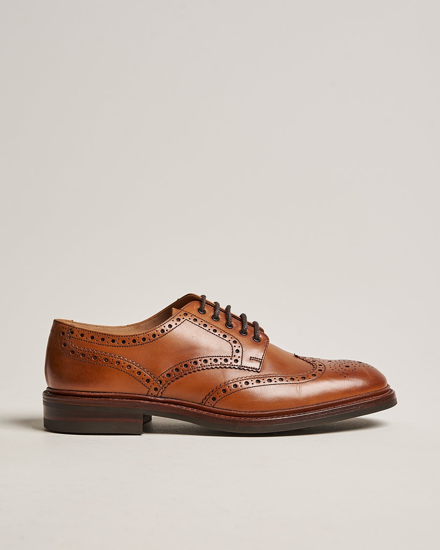 Loake 1880 Chester Brogue Tan Burnished Calf – Brown