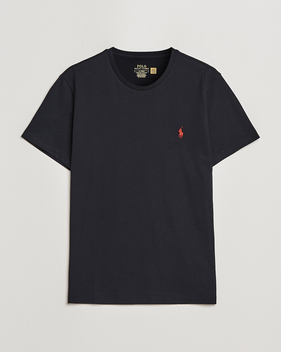 Polo Ralph Lauren Custom Slim Fit Tee RL Black – Black