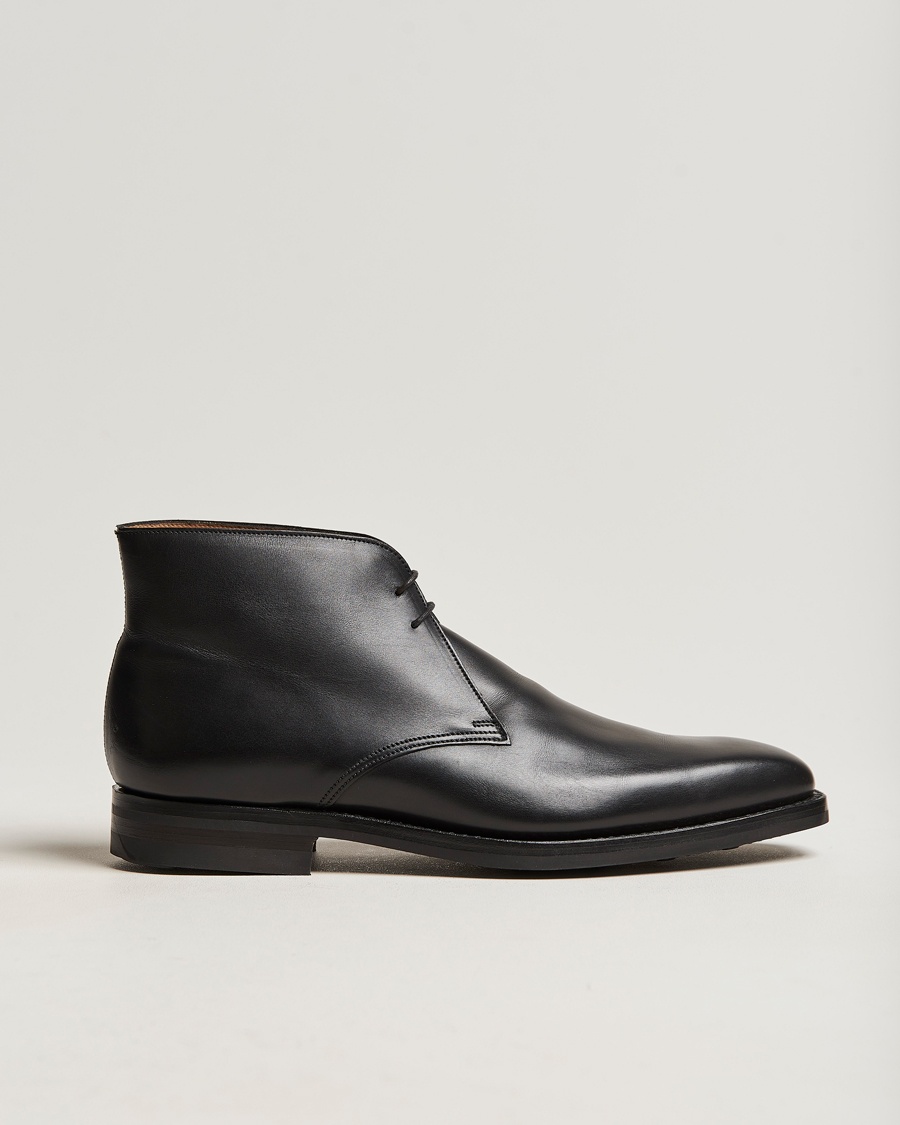 Men | Crockett & Jones | Crockett & Jones | Tetbury Chukka Black Calf