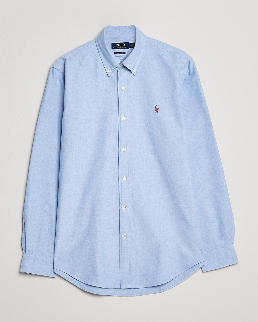 Polo Ralph Lauren Custom Fit Oxford Shirt Blue – Blue