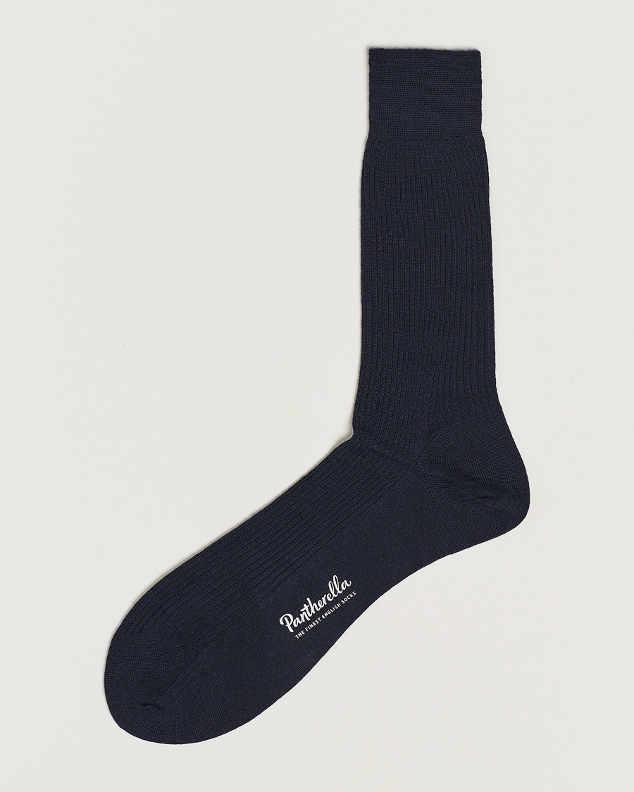 Men | Everyday Socks | Pantherella | Naish Merino/Nylon Sock Navy