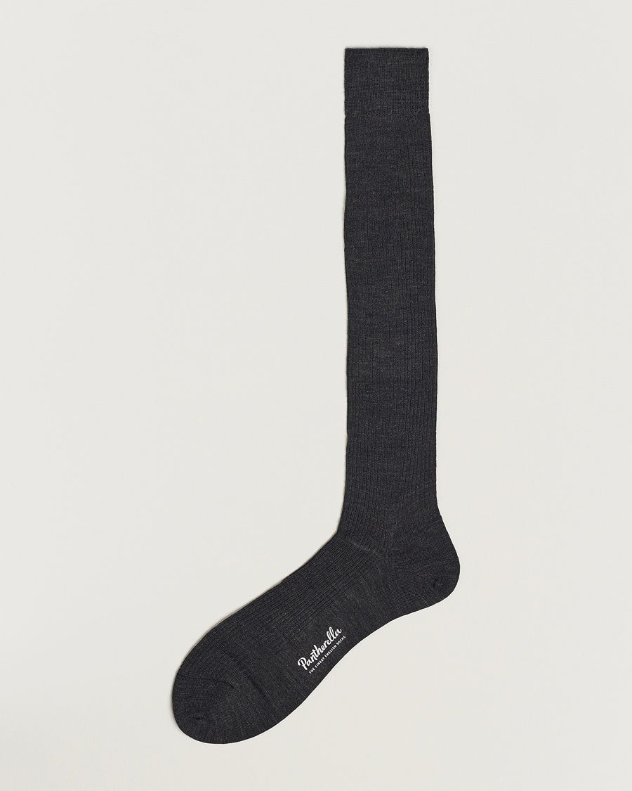 Pantherella Naish Long Merino/Nylon Sock Charcoal – Grey