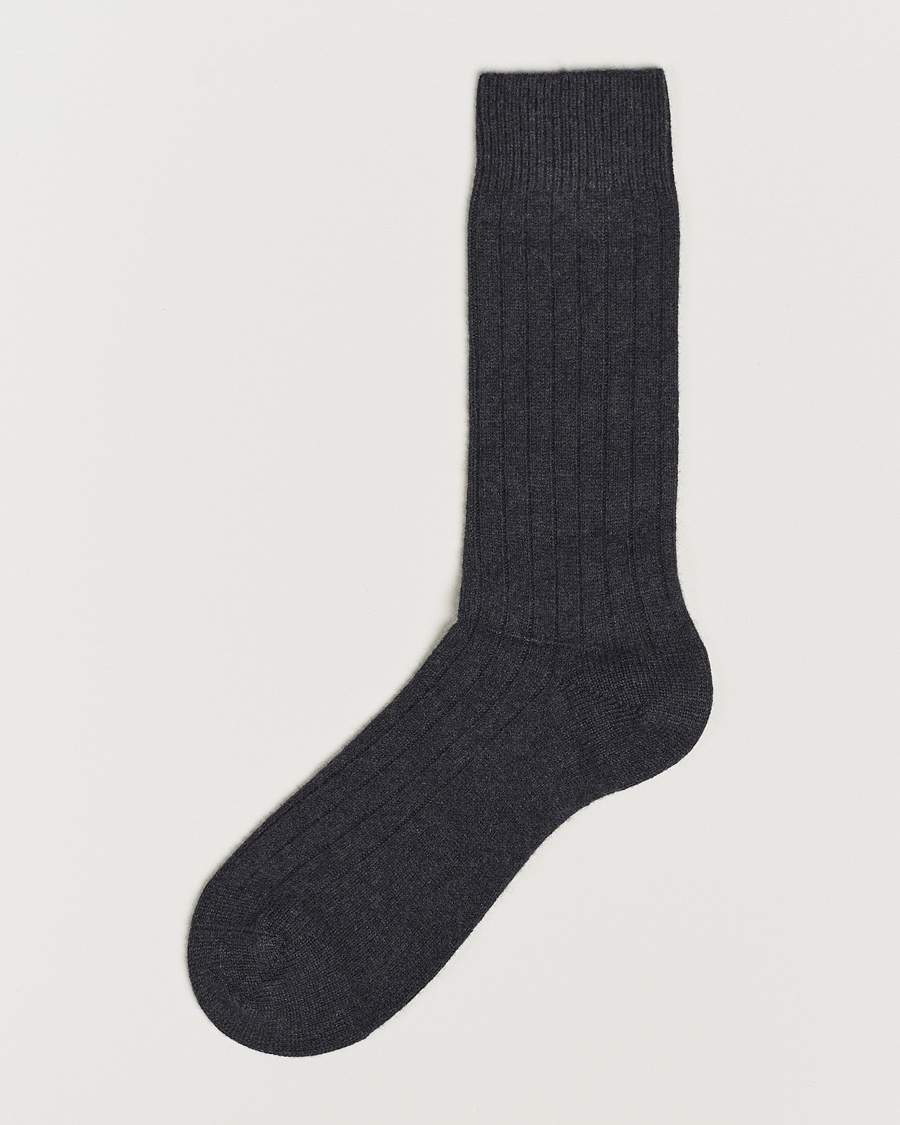 Men | Everyday Socks | Pantherella | Waddington Cashmere Sock Charcoal
