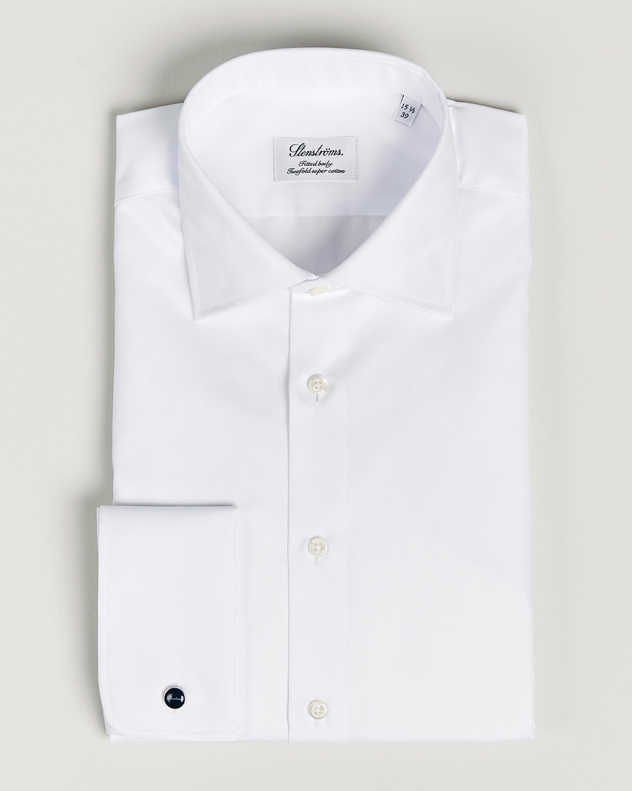 Men | | Stenströms | Fitted Body Double Cuff White