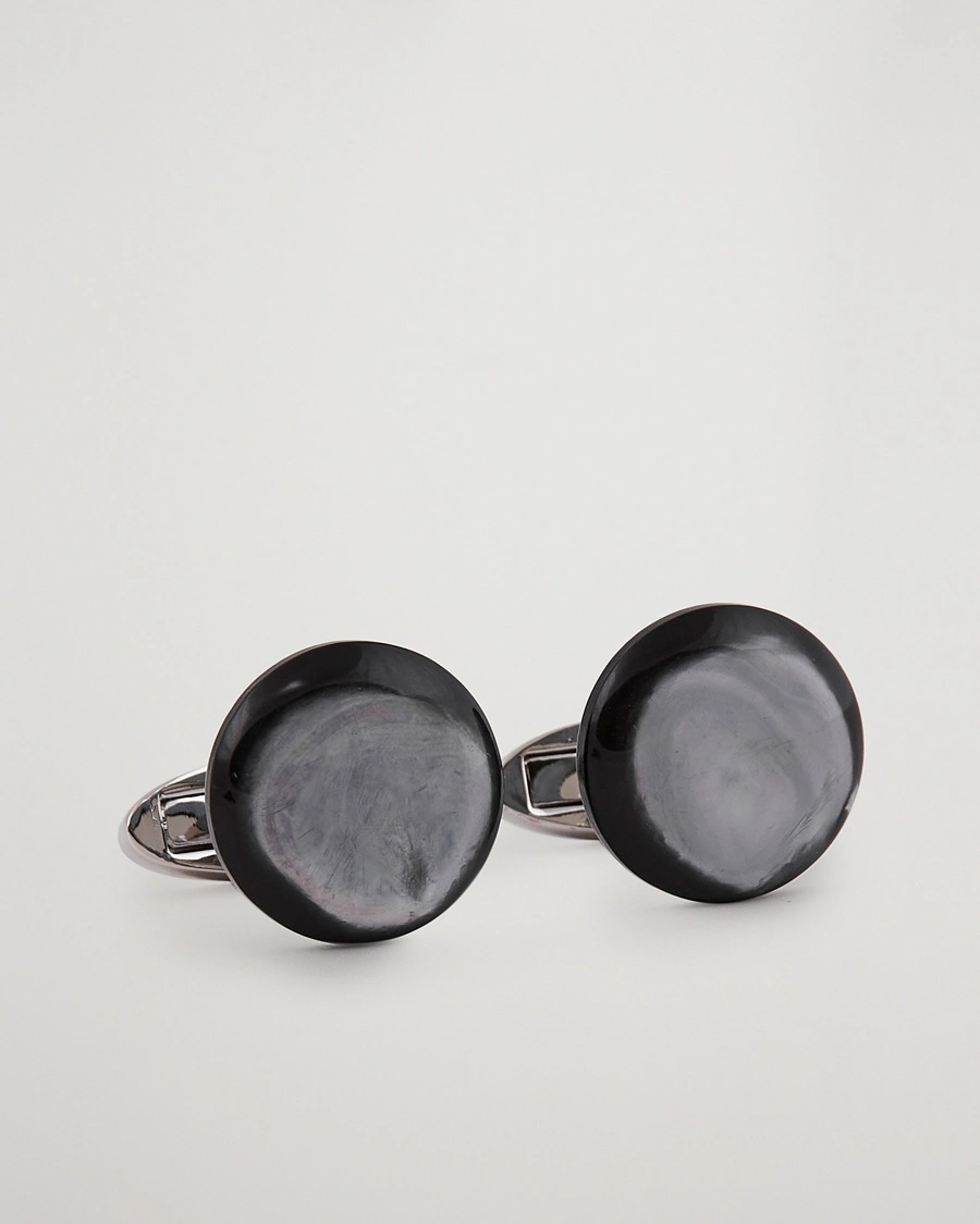 Men | Stenströms | Stenströms | Mother of Pearl Cufflink Grey
