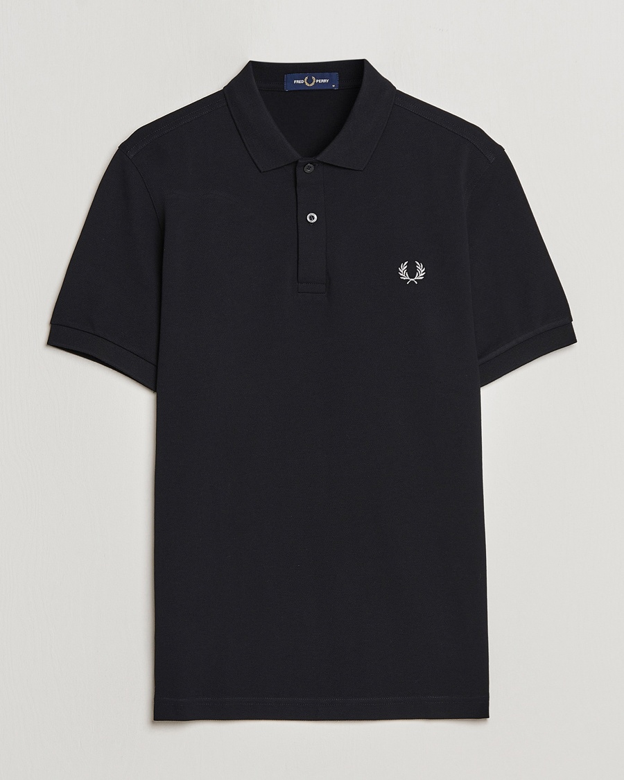 Men | Polo Shirts | Fred Perry | Plain Polo Black
