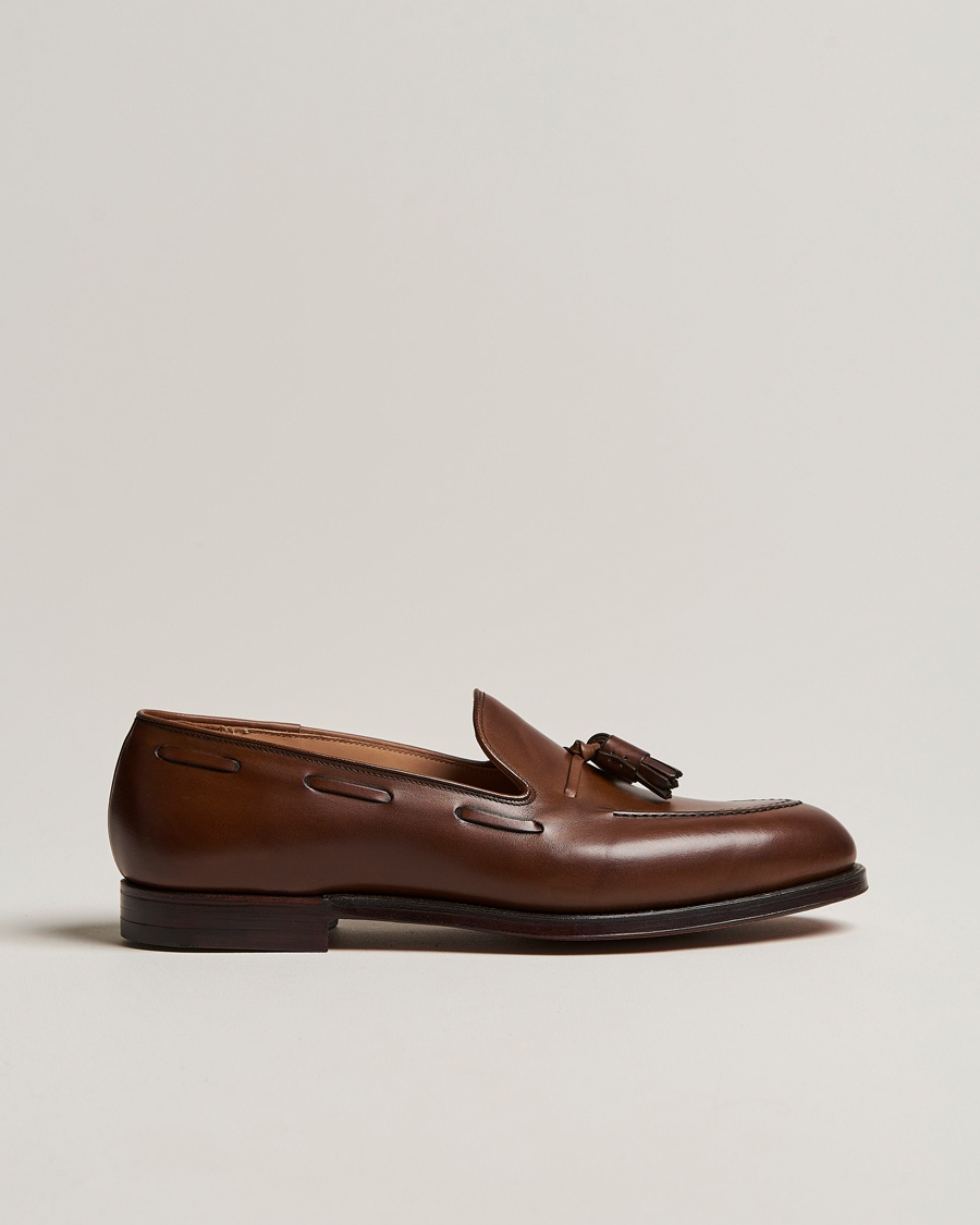 Men | Crockett & Jones | Crockett & Jones | Cavendish Tassel Loafer Dark Brown Calf