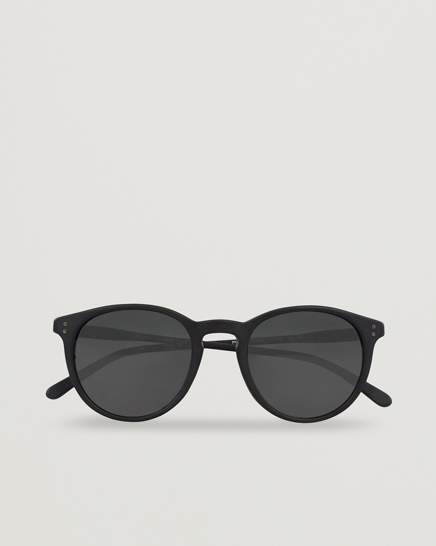 Polo Ralph Lauren 0PH4110 Round Sunglasses Matte Black – Black