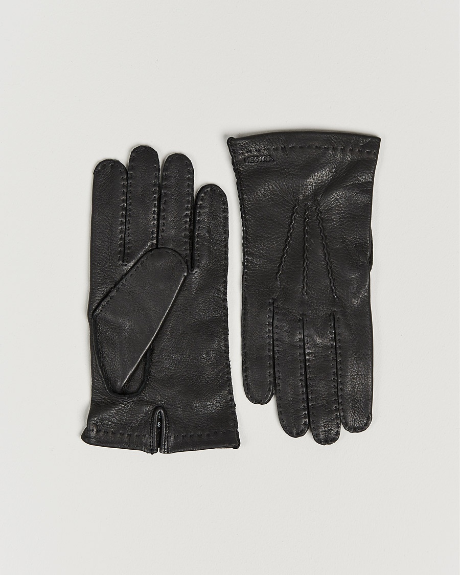 Hestra Henry Unlined Deerskin Glove Black – Black