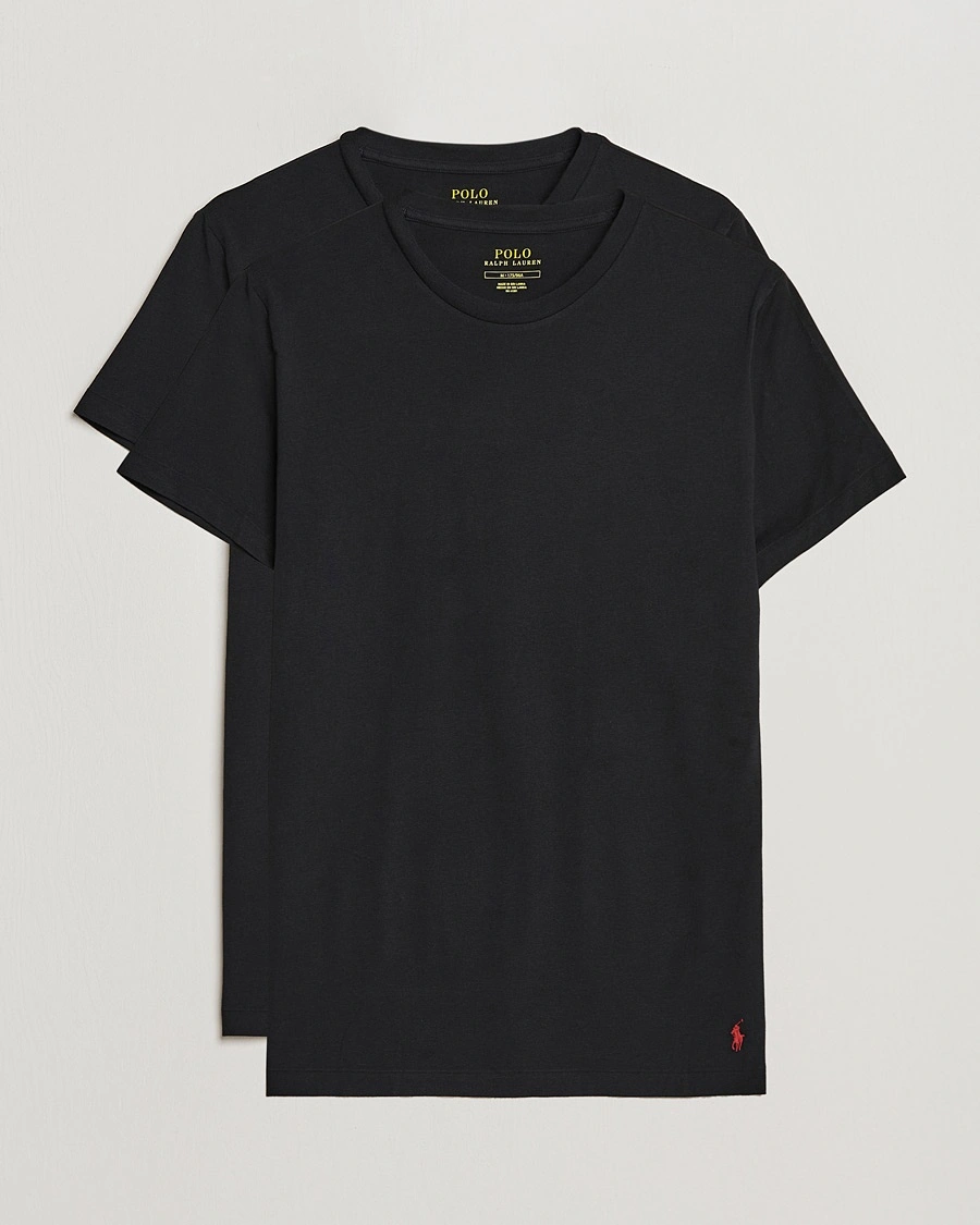 Men | World of Ralph Lauren | Polo Ralph Lauren | 2-Pack Cotton Stretch T-Shirt Black