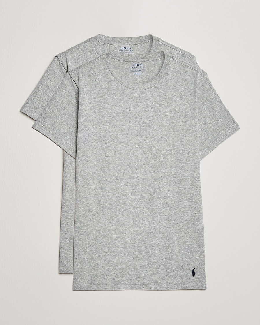 Men | World of Ralph Lauren | Polo Ralph Lauren | 2-Pack Cotton Stretch T-Shirt Andover Heather