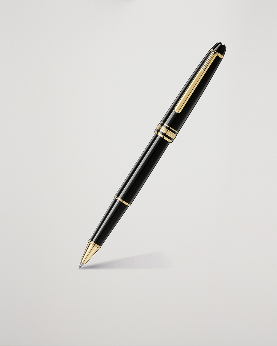 Montblanc 163 Classique Meisterstück Rollerball Pen Black – Black
