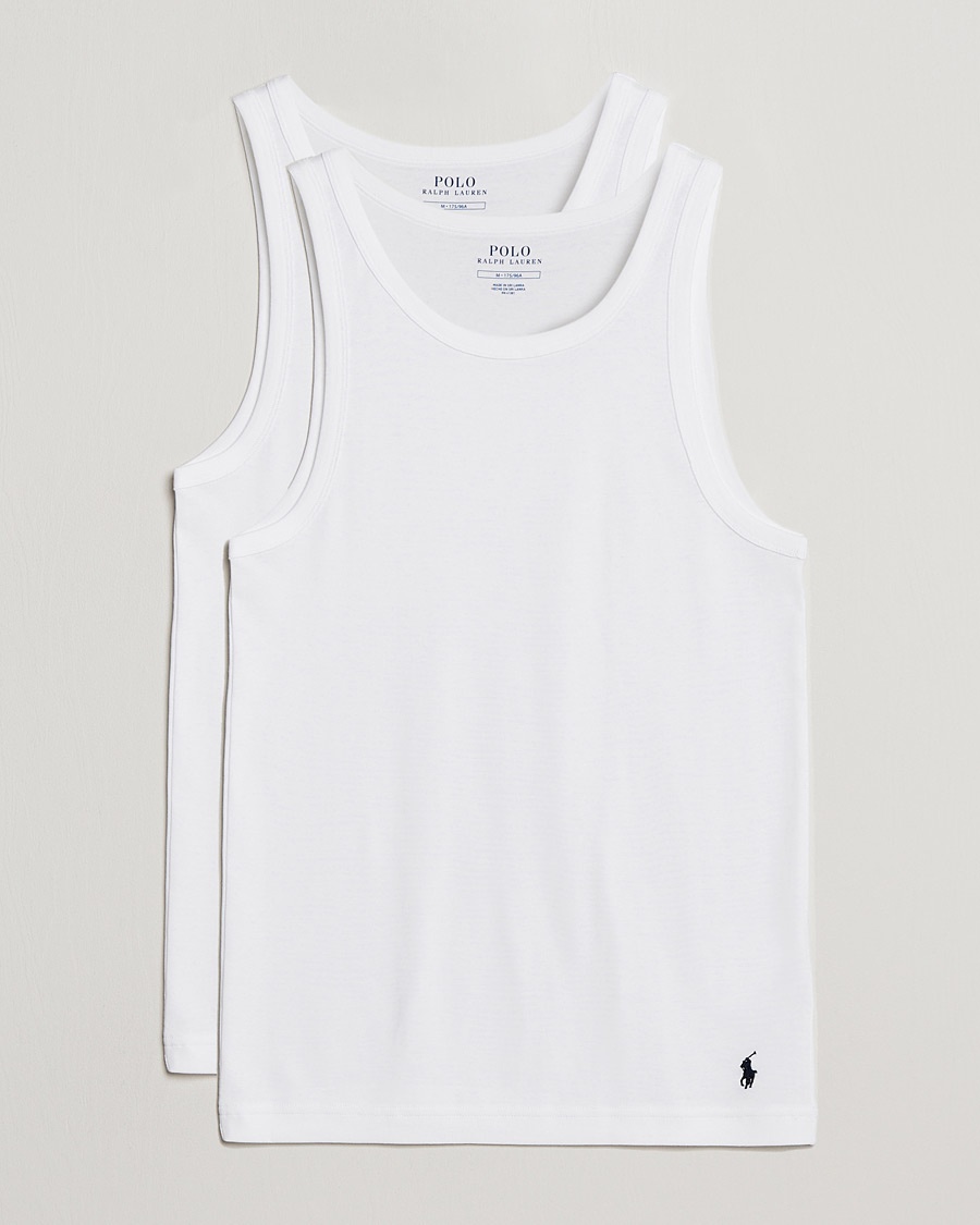 Men | T-Shirts | Polo Ralph Lauren | 2-Pack Classic Tank White