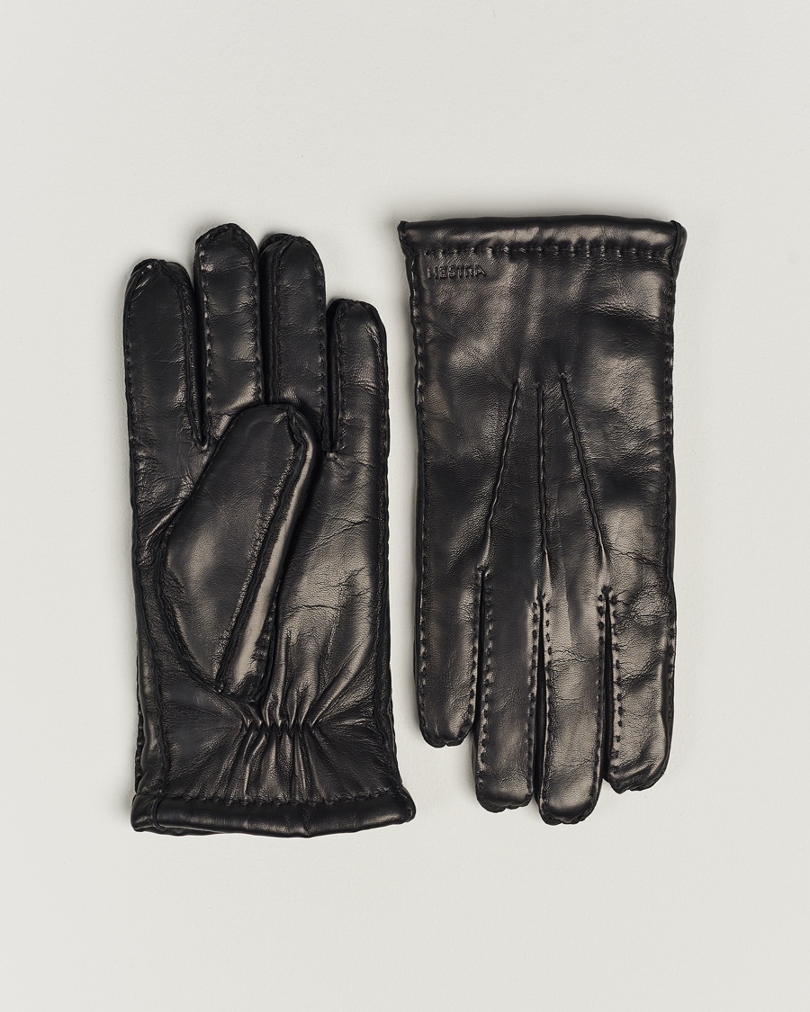 Hestra George Lambskin Hairsheep Glove Black – Black