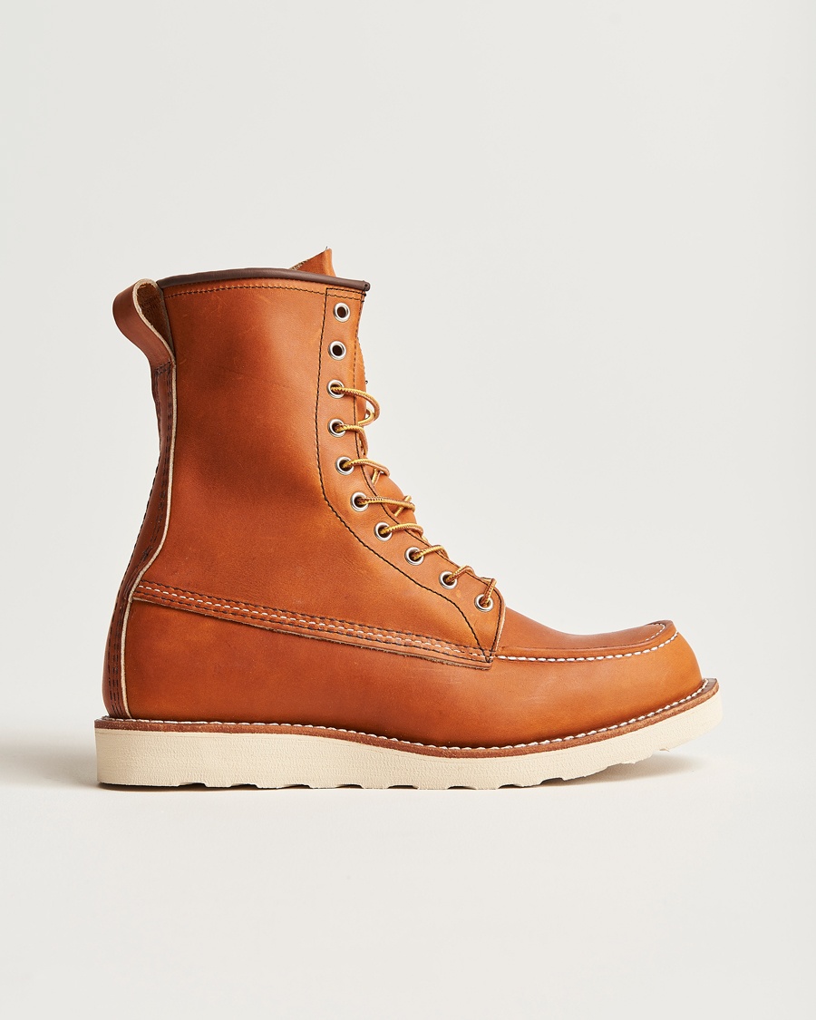 Red Wing Shoes Moc Toe High Boot Oro Legacy Leather – Brown