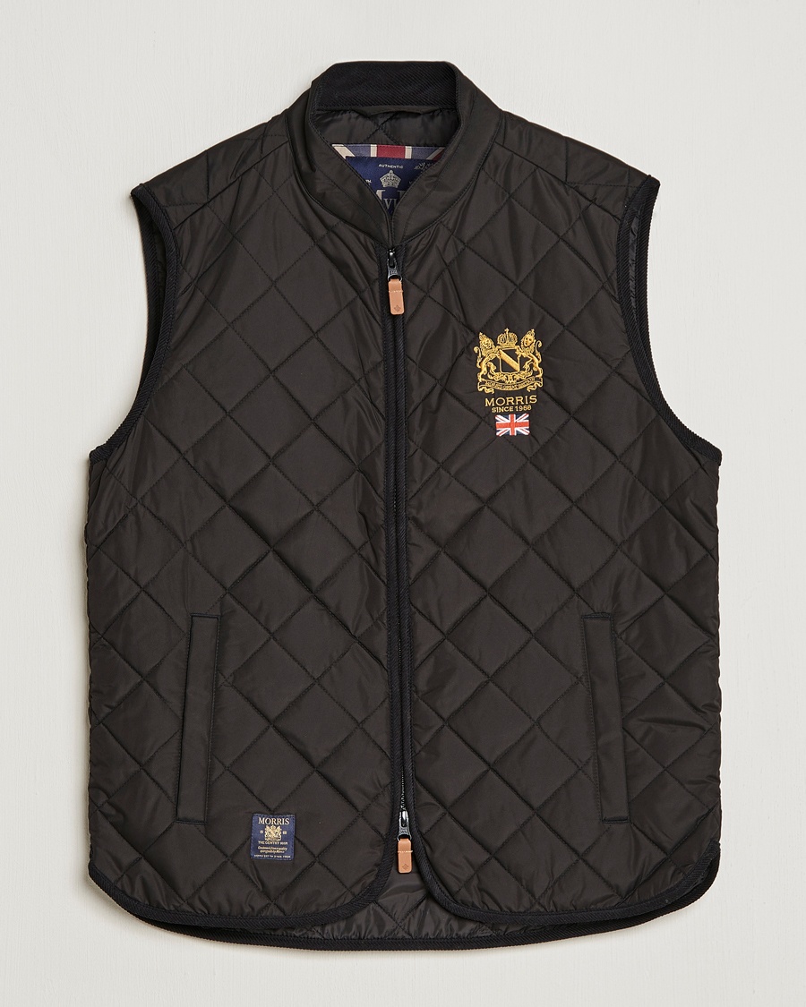 Morris Trenton Quilted Vest Black – Black