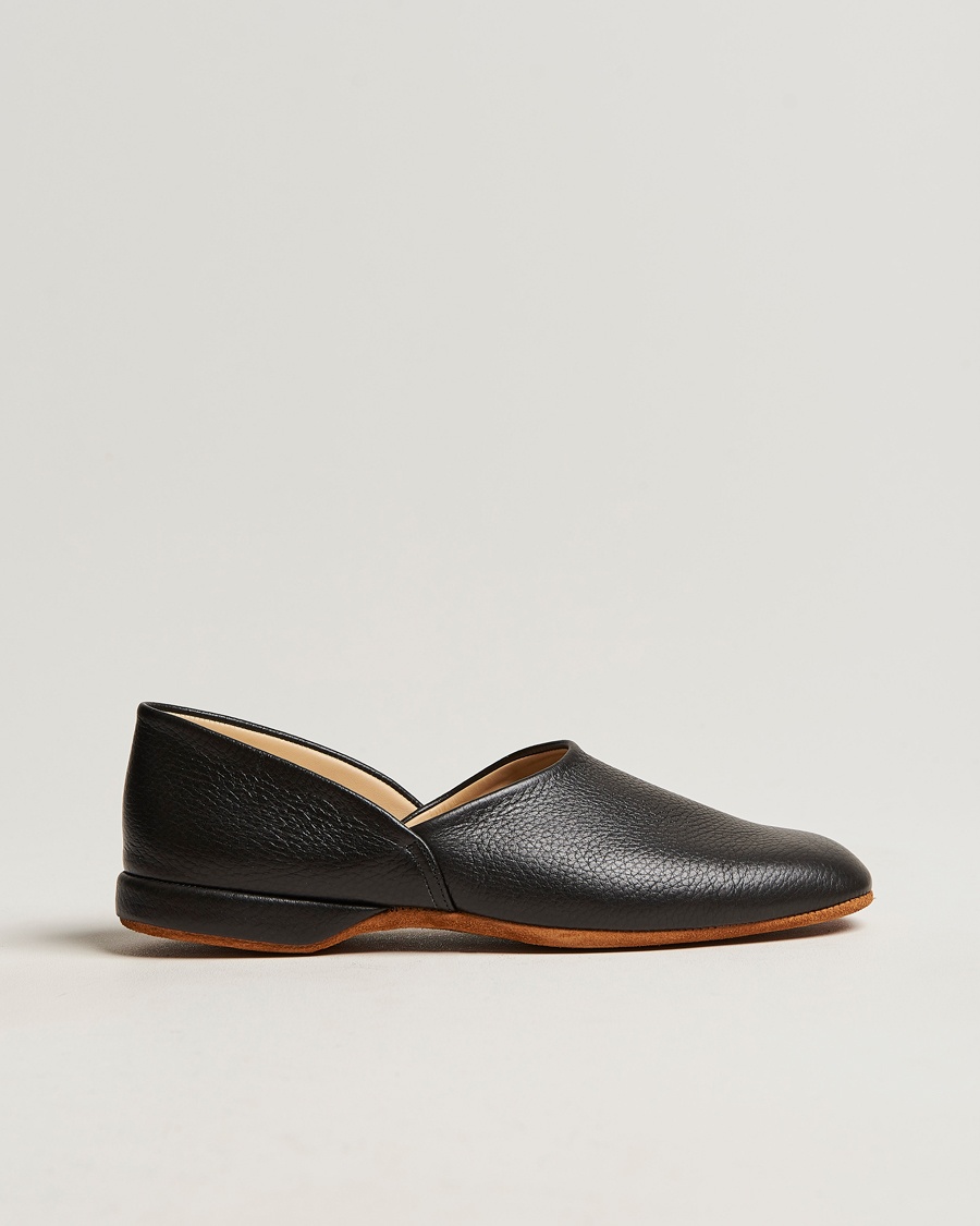 Men | Sandals & Slides | Crockett & Jones | Grecian Home Slipper Black