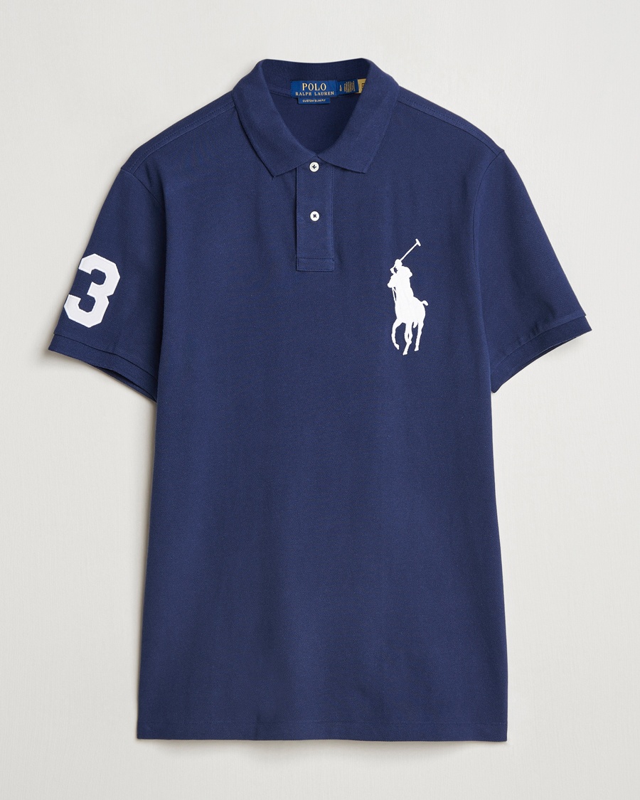 BEAMS PLUS Short Sleeve Cable Polo Navy at CareOfCarl.com
