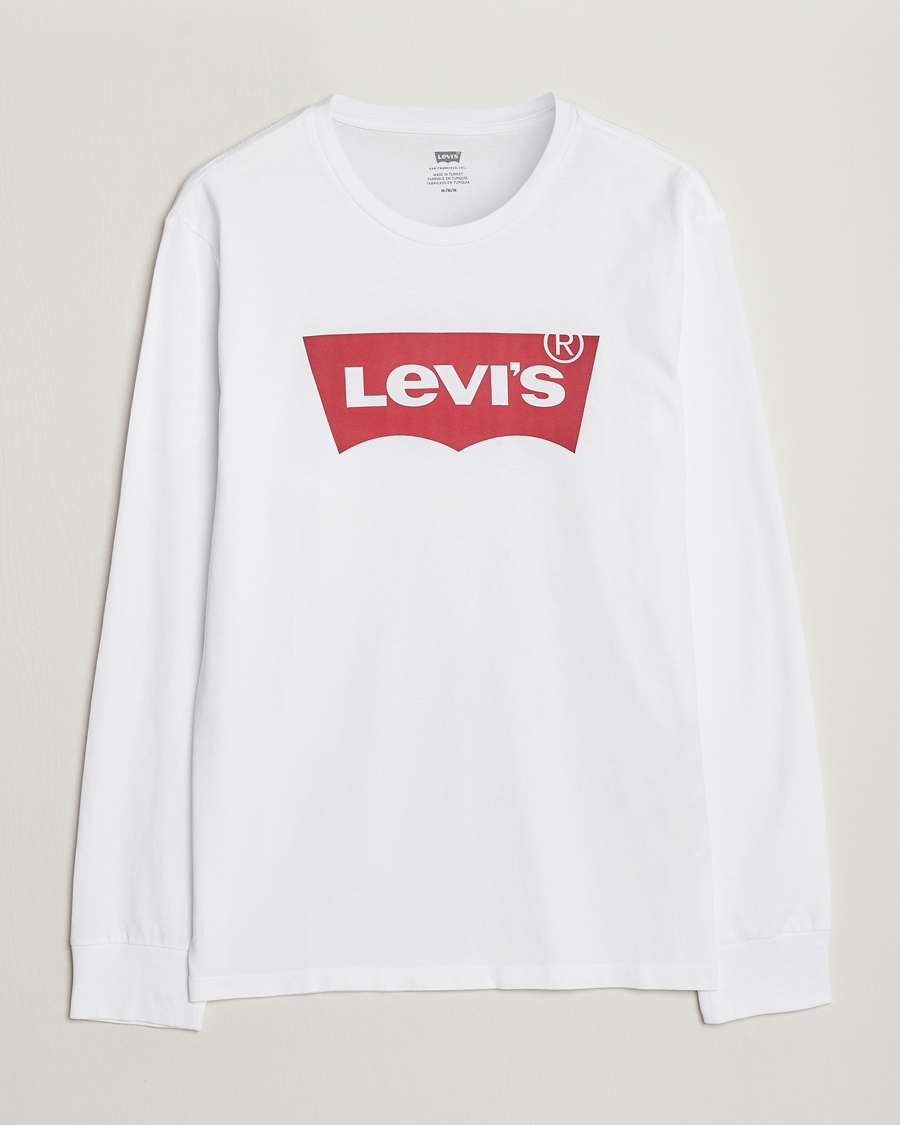 Men | Long Sleeve T-shirts | Levi's | Logo Long Sleeve T-Shirt White