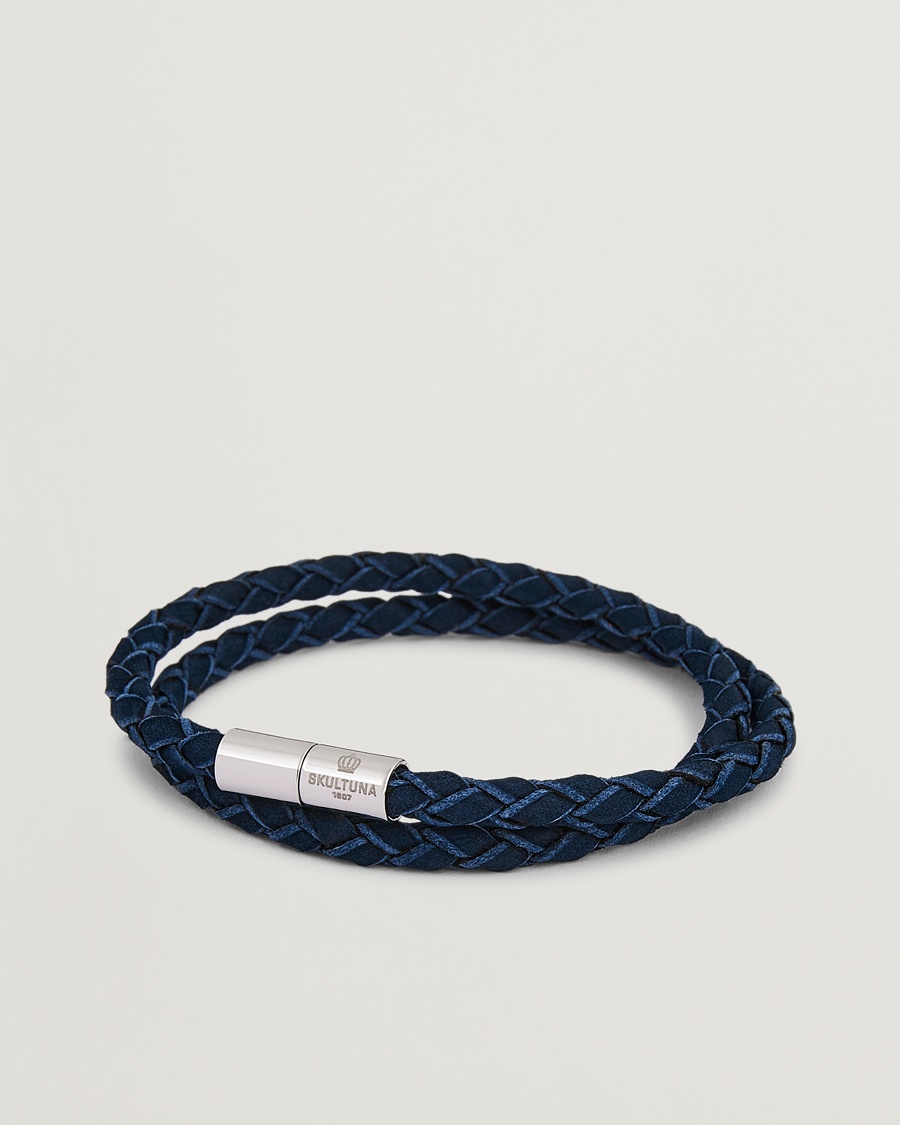 Skultuna The Suede Bracelet Blue – Blue