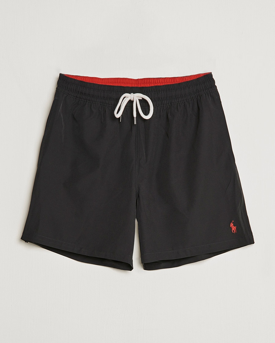 Polo Ralph Lauren Traveler Boxer Swim Shorts Polo Black – Black
