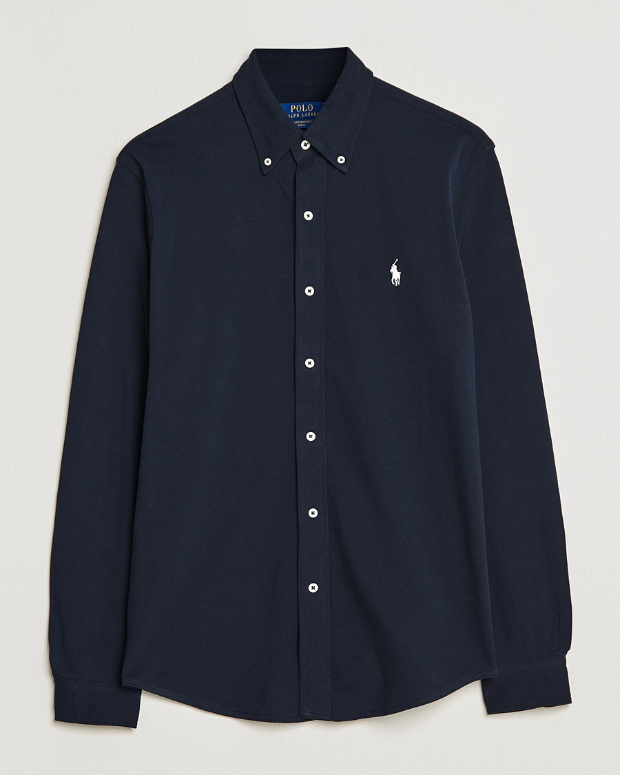 Polo Ralph Lauren Featherweight Mesh Shirt Aviator Navy – Blue