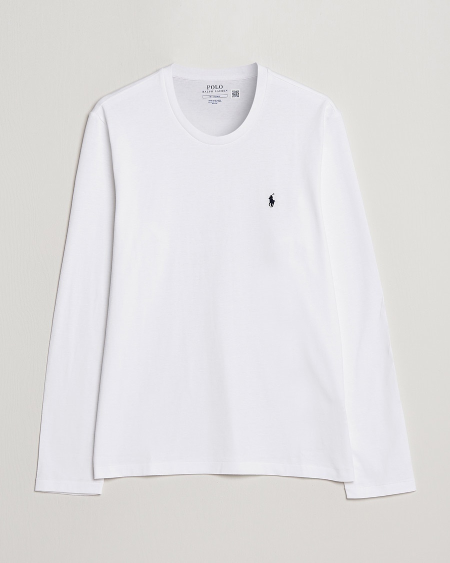 Polo Ralph Lauren Liquid Cotton Long Sleeve Crew Neck Tee White – White