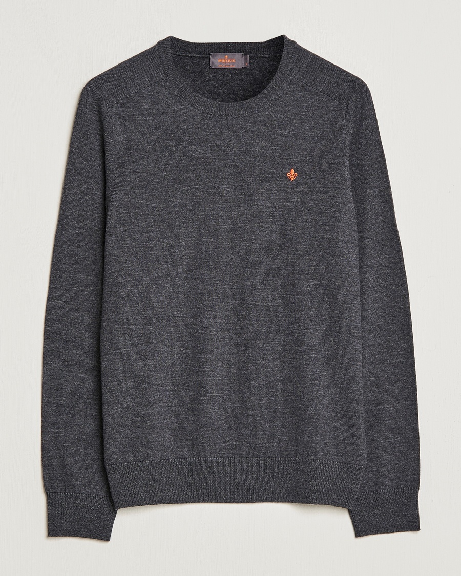 Men | Morris | Morris | Merino O-neck Grey