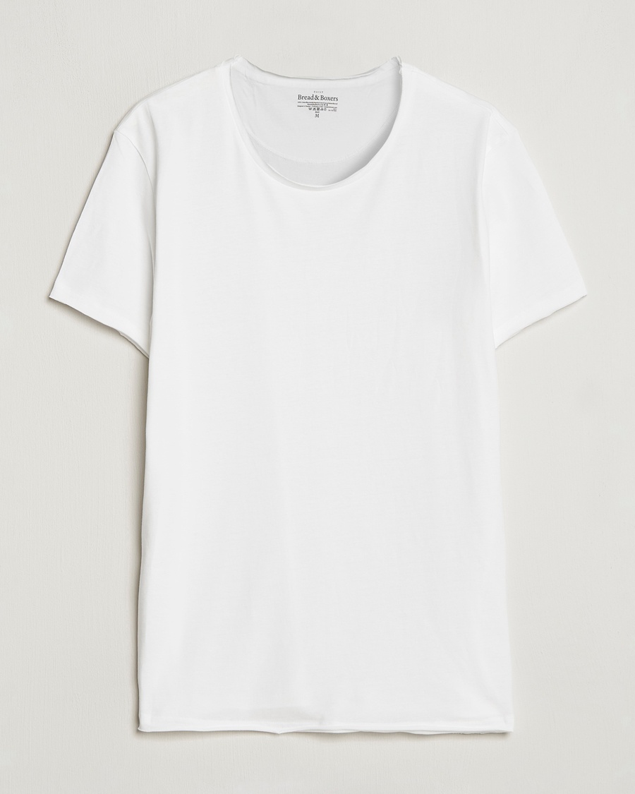 Men | White t-shirts | Bread & Boxers | Crew Neck Relaxed White