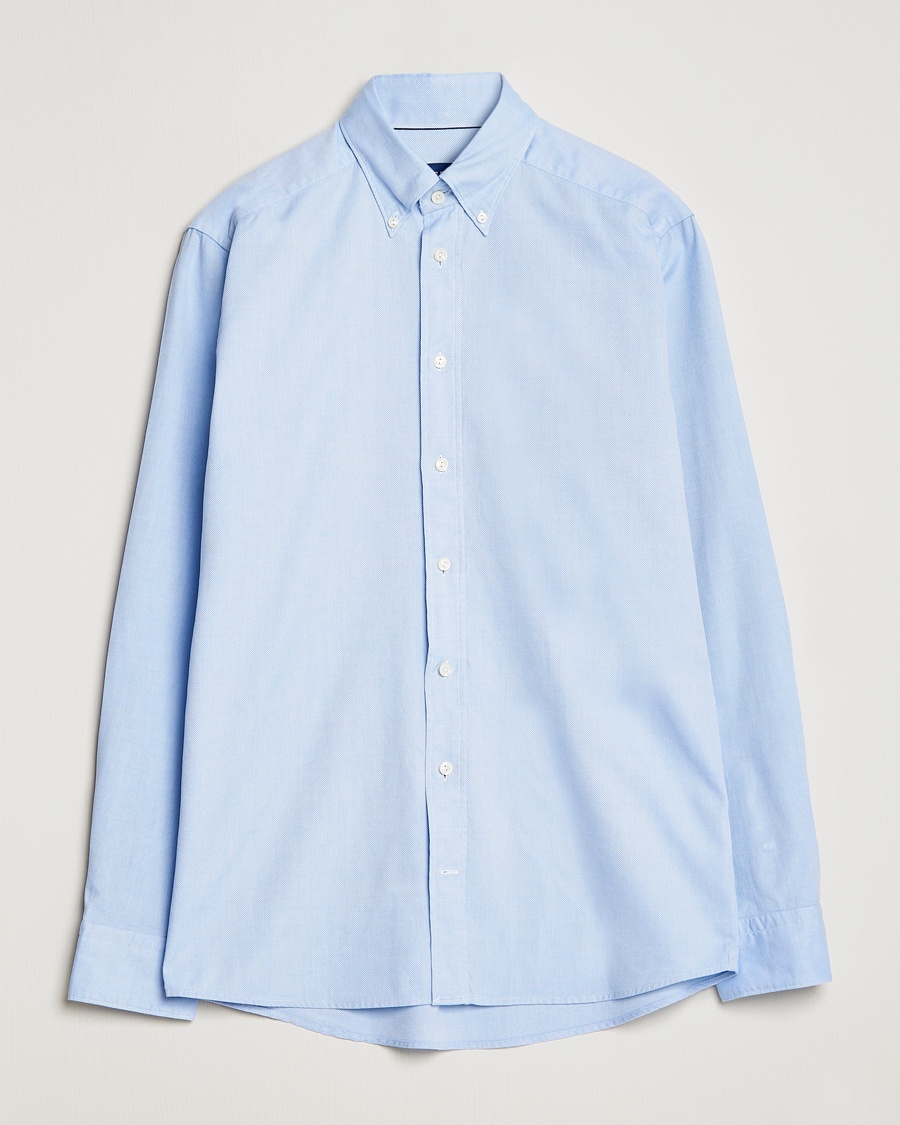 Eton Slim Fit Royal Oxford Button Down Light Blue – Blue