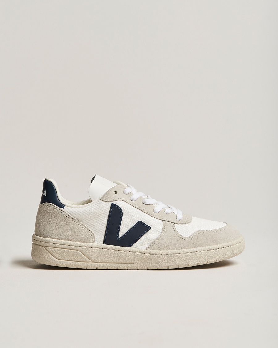 Men | Veja | Veja | V-10 Leather Sneaker White Nautico