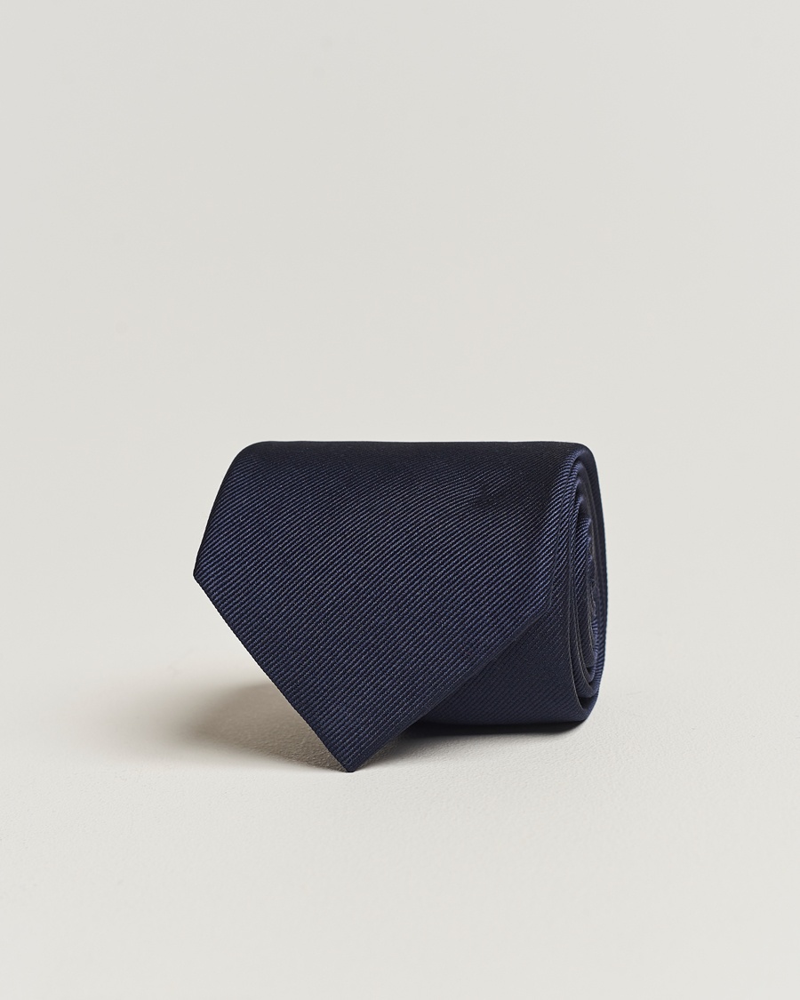 Amanda Christensen Plain Classic Tie 8 cm Navy – Blue