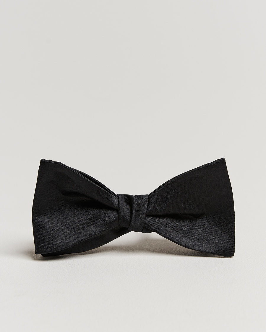 Amanda Christensen Self Tie Silk Ceremony Black – Black