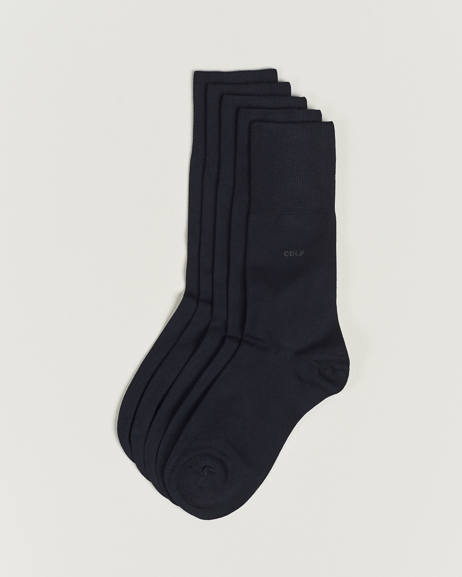 CDLP 5-Pack Bamboo Socks Navy Blue – Blue