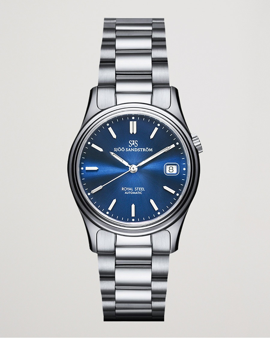Sjöö Sandström Royal Steel Classic 36mm Blue and Steel – Blue