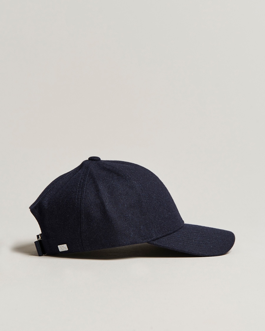  Flannel Baseball Cap Dark Navy