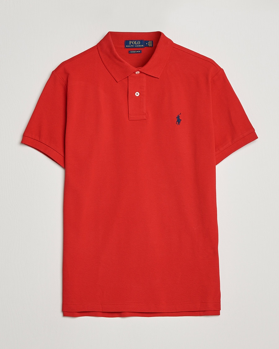Polo Ralph Lauren Custom Slim Fit Polo Red – Red