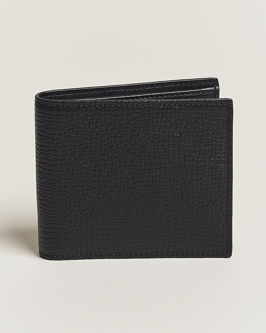 Smythson Ludlow 6 Card Wallet Black – Black