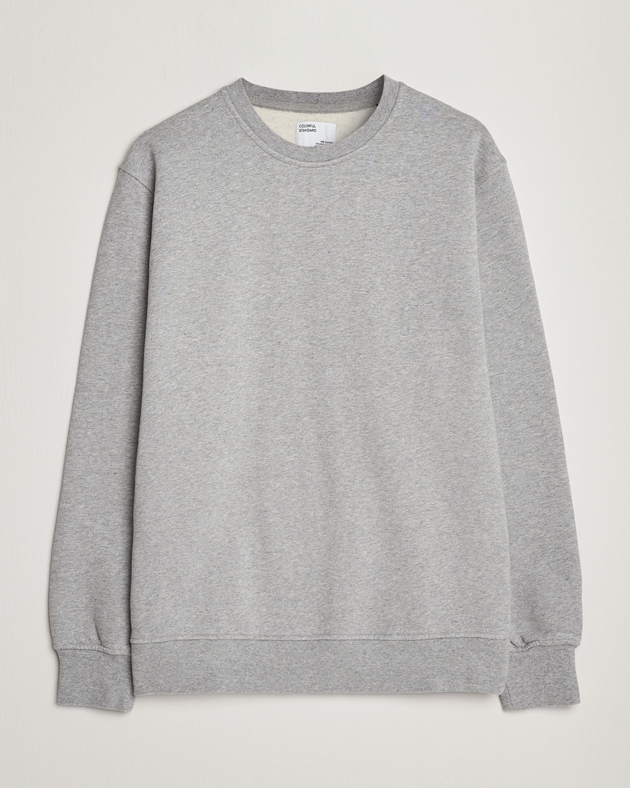 Men | Clothing | Colorful Standard | Classic Organic Crew Neck Sweat Heather Grey