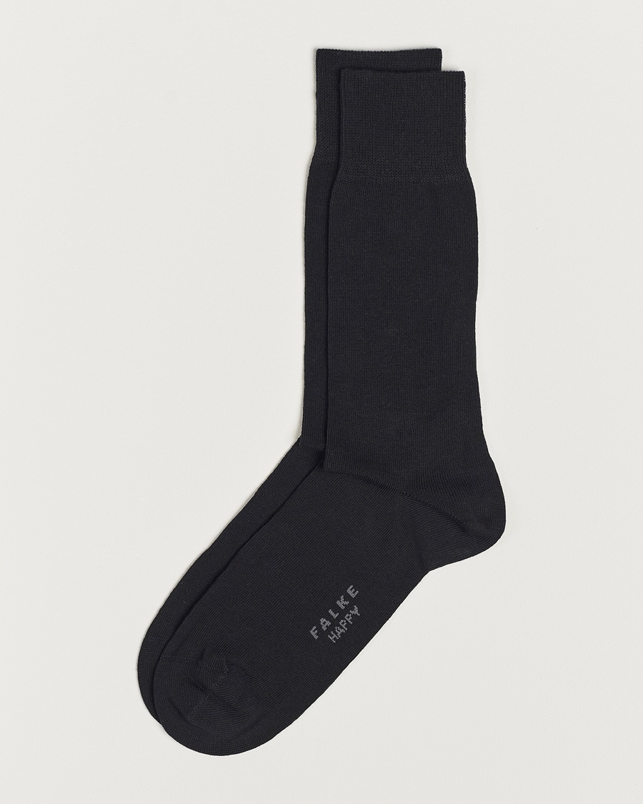 Falke Happy 2-Pack Cotton Socks Black – Black