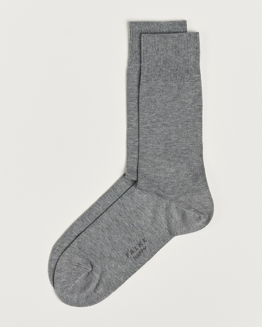 Falke Happy 2-Pack Cotton Socks Light Grey – Grey