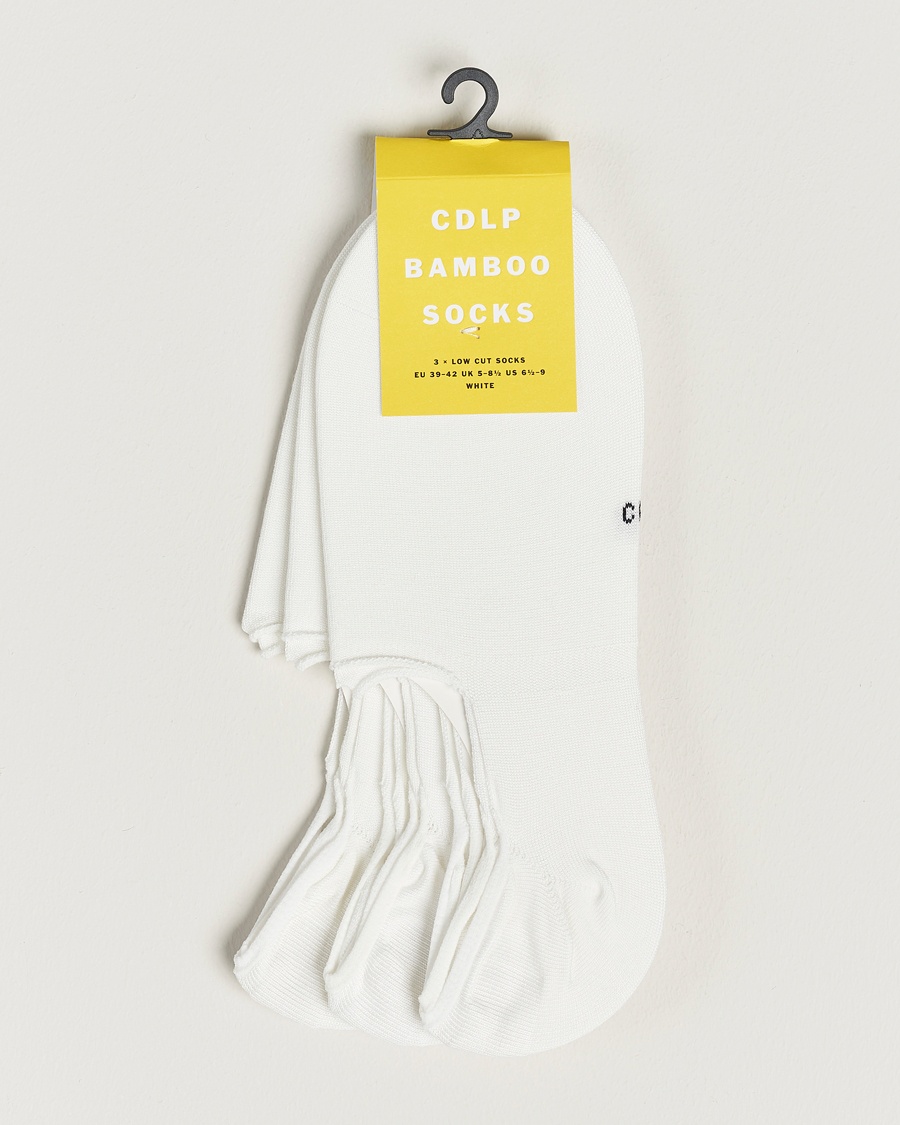Men | CDLP | CDLP | 3-Pack No Show Socks White