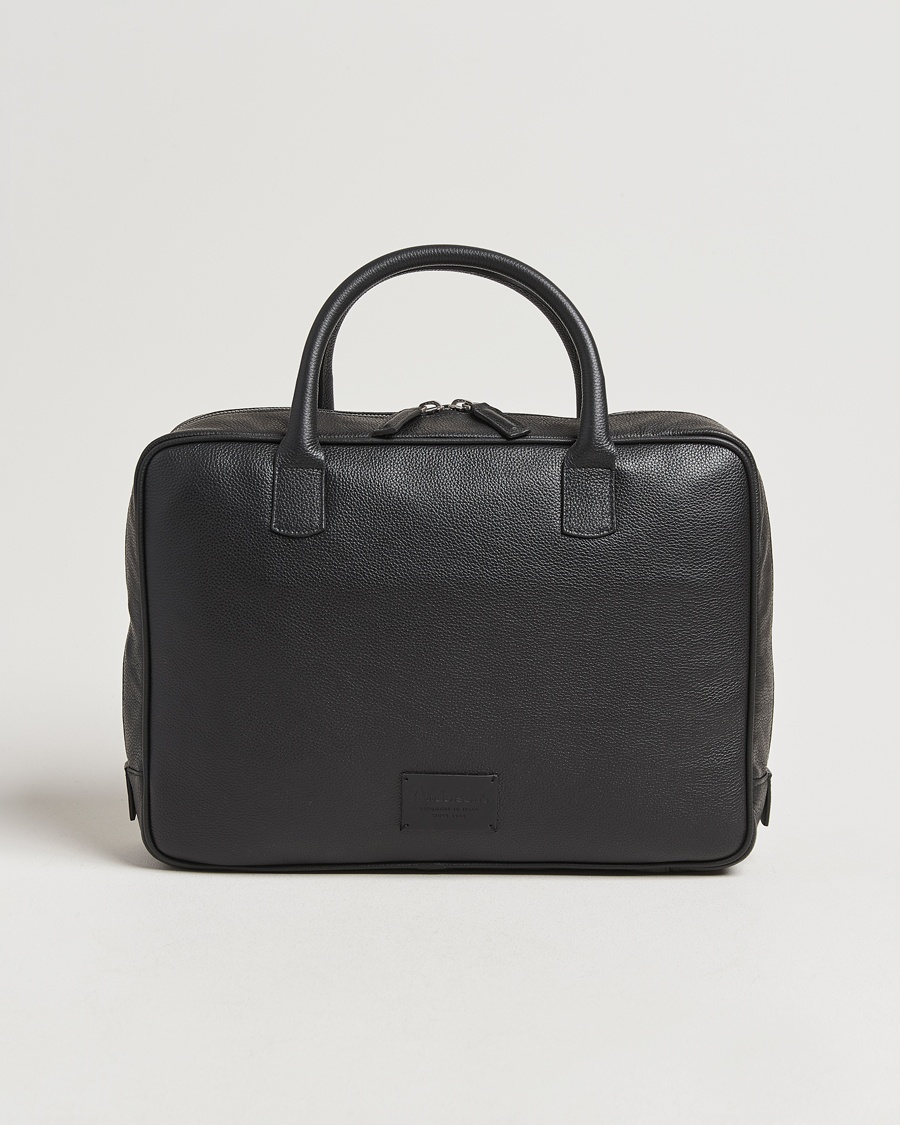 Men | Bags | Anderson's | Full Grain Leather Briefcase Black