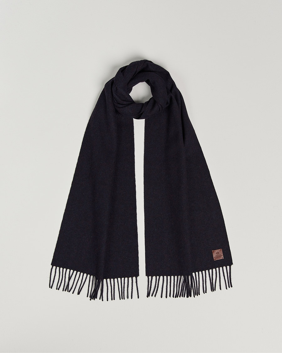Men | Christmas 2024 | Amanda Christensen | Merino Wool Scarf Navy Melange