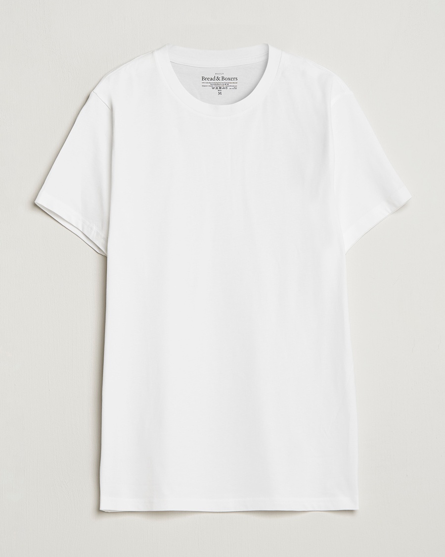 Men | White t-shirts | Bread & Boxers | Crew Neck Regular T-Shirt White