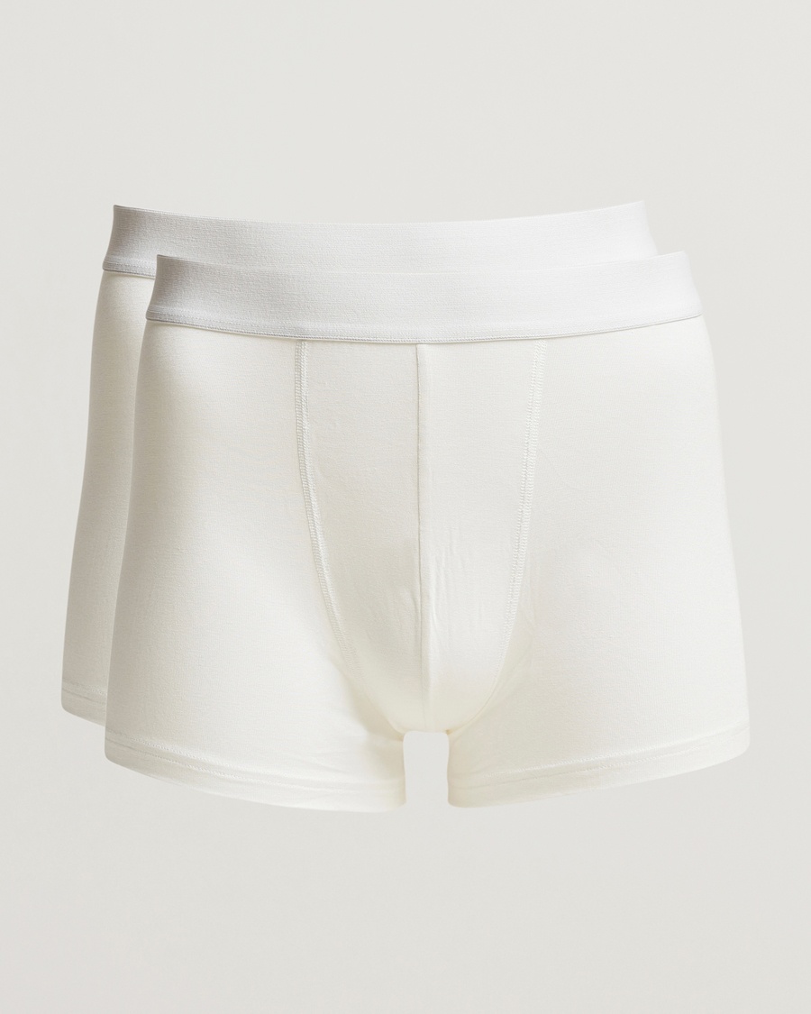 Men | Trunks | Bread & Boxers | 2-Pack Boxer Breif Modal White