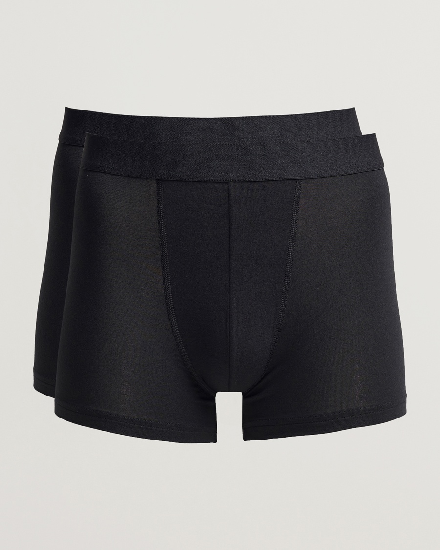 Men | Trunks | Bread & Boxers | 2-Pack Boxer Breif Modal Black